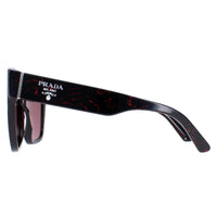 Prada Sunglasses PR 17ZS 11F08S Black Red Dark Violet