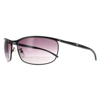 Police Sunglasses S8647 0531 Total Semi Matte Black Smoke Gradient