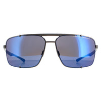 Porsche Design Sunglasses P8919 D Gunmetal Black Strong Dark Blue Mirror