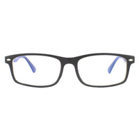 Montana Reading Glasses BLF83 Matte Black Blue Light Block 0.00