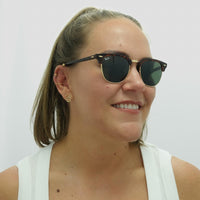 Ray-Ban Sunglasses Clubmaster 3016 W0366 Havana Green G-15 Large 51mm