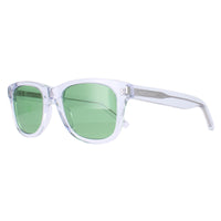 Saint Laurent Sunglasses CLASSIS SL 51 064 Shiny Transparent Crystal Solid Flag Green