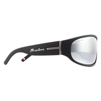 Montana Sunglasses SP308C Black Rubber Revo Silver Mirror Polarized