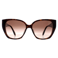 Alexander McQueen Sunglasses AM0284S 003 Dark Havana Brown Gradient