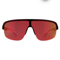 Police Sunglasses SPLB47M Arcade 3 6VPX Matte Dark Grey Multilayer Red