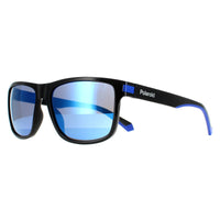 Polaroid Sunglasses PLD 2123/S D51 5X Black Blue Blue Mirror Polarized