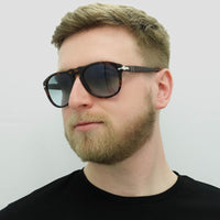 Persol Sunglasses 0649 24/86 Dark Havana Light Blue Gradient 54mm