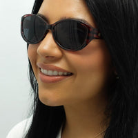 Smarty Sunglasses X2118 C Transparent Fiber Fuchsia Red Grey