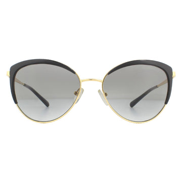 Michael Kors Biscayne MK1046 Sunglasses Light Gold Black Dark Grey Gradient