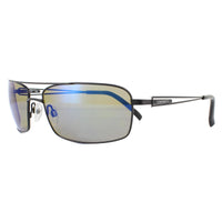 Serengeti Sunglasses Dante 8458 Shiny Black Pearl Mineral Polarized 555nm Blue