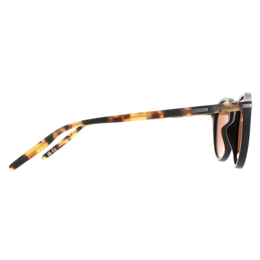 Serengeti Sunglasses Raffaele 8837 Black Mossy Oak Mineral Polarized Drivers Brown