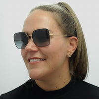 Dolce & Gabbana Sunglasses DG2242 13348G Black Gold Black Grey Gradient