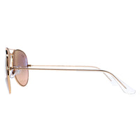 Ray-Ban Sunglasses Aviator 3025 Gold Brown-Pink Silver Mirror 001/3E 58mm