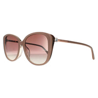 Jimmy Choo Sunglasses ALY/F/S KON NQ Nude Glitter Brown Gradient Mirror