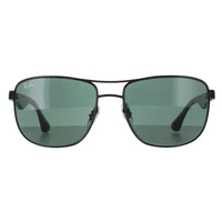 Ray-Ban Sunglasses 3533 002/71 Black & Transparent Green