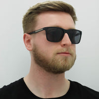 Emporio Armani Sunglasses EA4047 506381 Rubber Black Grey Polarized