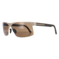 Porsche Design Sunglasses P8561 B Gold & Grey Brown
