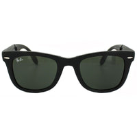 Ray-Ban Sunglasses Folding Wayfarer 4105 Matt Black Green 601S