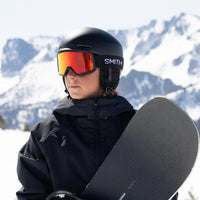 Smith Ski Goggles Tribute 0JX/C1 Black Red Sol-X Mirror