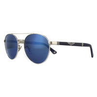 Police Sunglasses SPL891 Origins 4 579B Shiny Palladium Smoke Blue Mirror