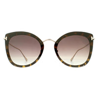 Tom Ford Sunglasses Charlotte 0657 52G Havana Gold Brown Gradient