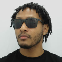 Emporio Armani Sunglasses EA4047 506381 Rubber Black Grey Polarized