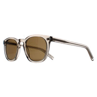 Saint Laurent Sunglasses SL28 047 Transparent Beige Brown