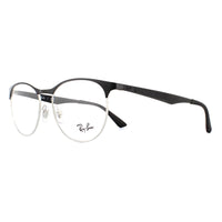 Ray-Ban Glasses Frames 6365 2861 Black Silver 53mm Mens Womens