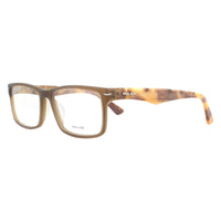 Police Glasses Frames Blackbird 3 VPL391 6W8M Matte Transparent Havana Men
