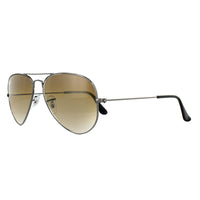 Ray-Ban Sunglasses Aviator RB3025 004/51 Gunmetal Brown Gradient Small 55mm