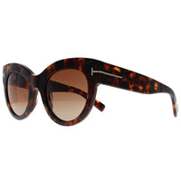 Tom Ford Sunglasses Lucilla FT1063 52T Dark Havana Gradient Bordeaux