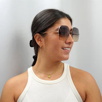 Chloe Sunglasses CH0054S 002 Beige Brown Gradient