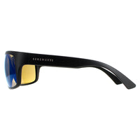 Serengeti Sunglasses Pistoia 8298 Matte Black Mineral Polarized 555nm Blue