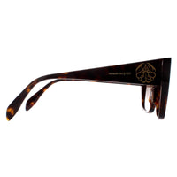 Alexander McQueen Sunglasses AM0284S 003 Dark Havana Brown Gradient