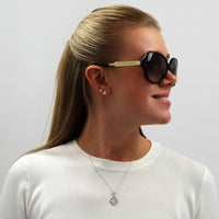 Gucci Sunglasses 0076S 003 Havana Gold Brown Gradient