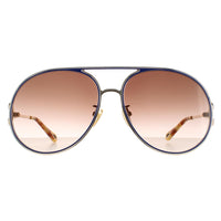 Chloe Sunglasses CH0145S 003 Gold Blue Brown Gradient