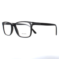 Prada Eyeglasses PR14WV 1AB1O1 Black Men