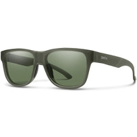 Smith Sunglasses Lowdown Slim 2 B59 L7 Matte Moss Crystal ChromaPop Grey Green Polarized