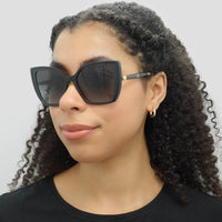 Dolce & Gabbana Sunglasses DG6138 32468G Black On Transparent Grey Dark Grey Gradient