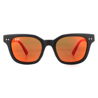 Maui Jim Sunglasses Shore Break RM822-2M Matte Black Hawaii Lava Polarized