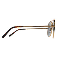 Ray-Ban Sunglasses RB3625 New Aviator 919631 Polished Gold Green