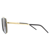 Dolce & Gabbana Sunglasses DG2220 02/81 Gold and Black Brown Gradient Polarized