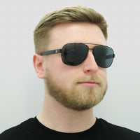 Polo Ralph Lauren Sunglasses PH3110 926781 Semi Shiny Black Grey Polarized