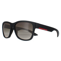 Prada Sport Sunglasses PS03QS DG00A7 Black Rubber Grey Gradient