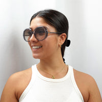 Chloe Sunglasses CH0007S 003 Transparent Grey Brown Gradient