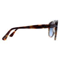 Persol Sunglasses PO0649S 1158Q8 Tortoise Spotted Brown Azure Gradient Blue