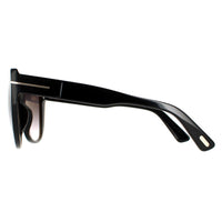 Tom Ford Sunglasses FT0937 Nora 01B Shiny Black Smoke Gradient