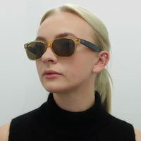 Ray-Ban Sunglasses Wayfarer 2140 Tortoise Brown Polarized 902/57 Medium 50mm