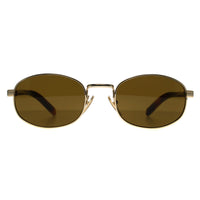 Prada Sunglasses PRB53S 5AK09Z Gold Dark Brown