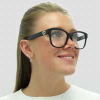 Gucci Glasses Frames GG0038ON 001 Black Women